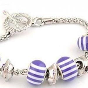 Handmade Charm Multicolor European Beads Bracelet,..