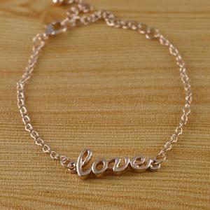 Fashion Simple Style Charm Gold Plated Love..