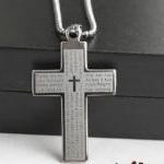Men's Cross Bible Stainless Steel..
