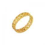 18k Gp Yellow Gold Ring, Size 5.