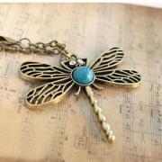 Classic fashion Adorable dragonfly Retro Necklace