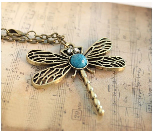 Classic Fashion Adorable Dragonfly Retro Necklace