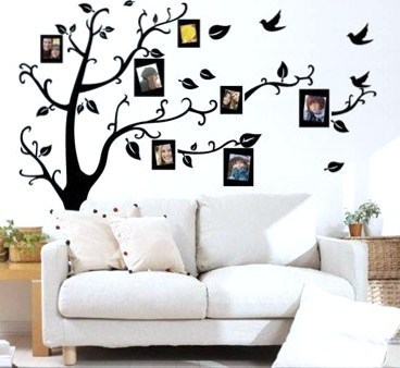 Wall Decal Sticker Removable Photo Frame Tree Family Quote Branches Home Decor