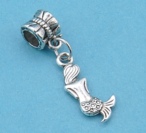 Mermaid Europen Dangle Charm Bead Fit Bracelets/necklace